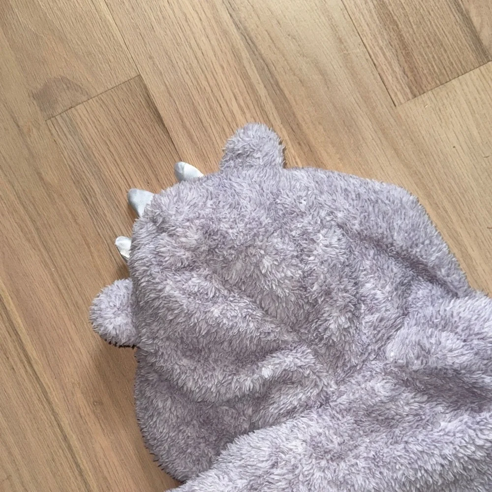 Cozy Gray Kids One Piece with Crown